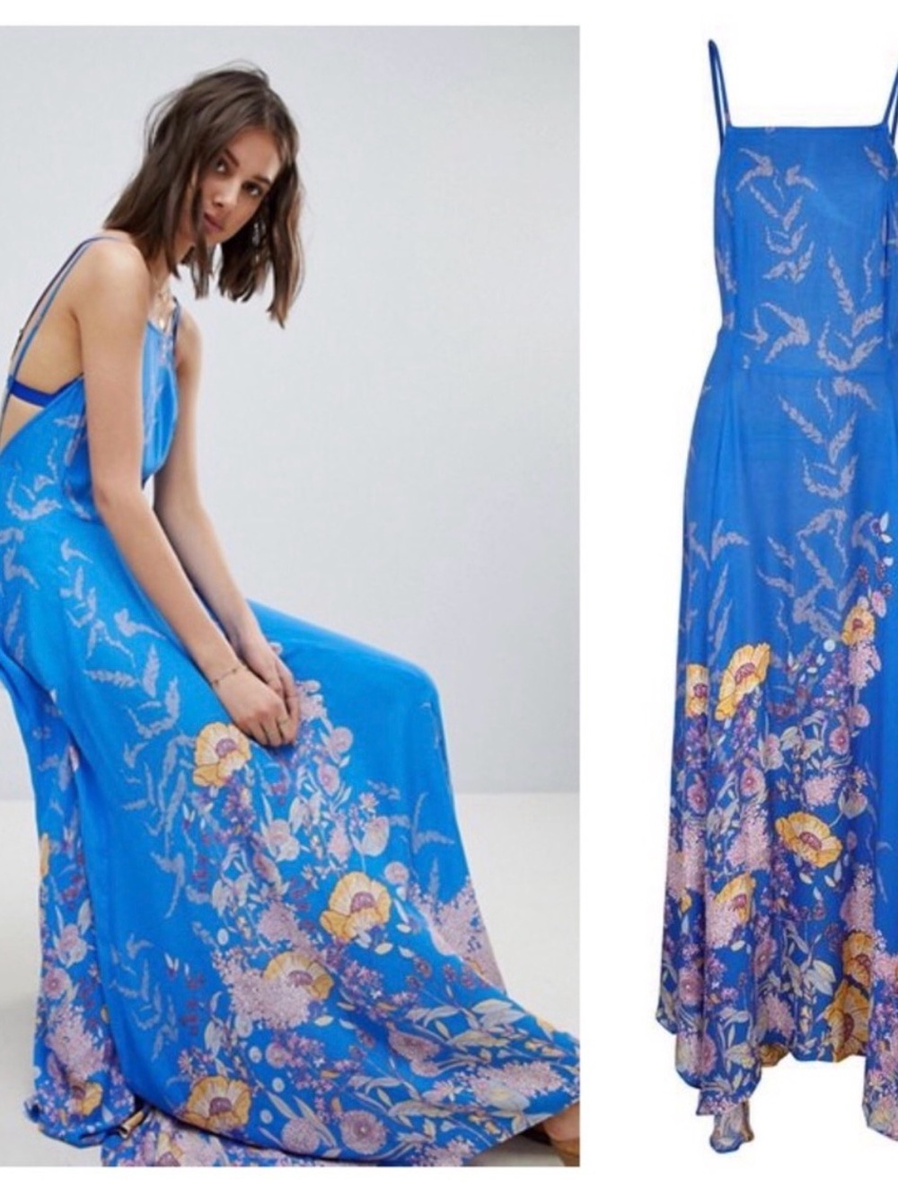 NWOT FREE PEOPLE Embrace Maxi Dress Slip Large